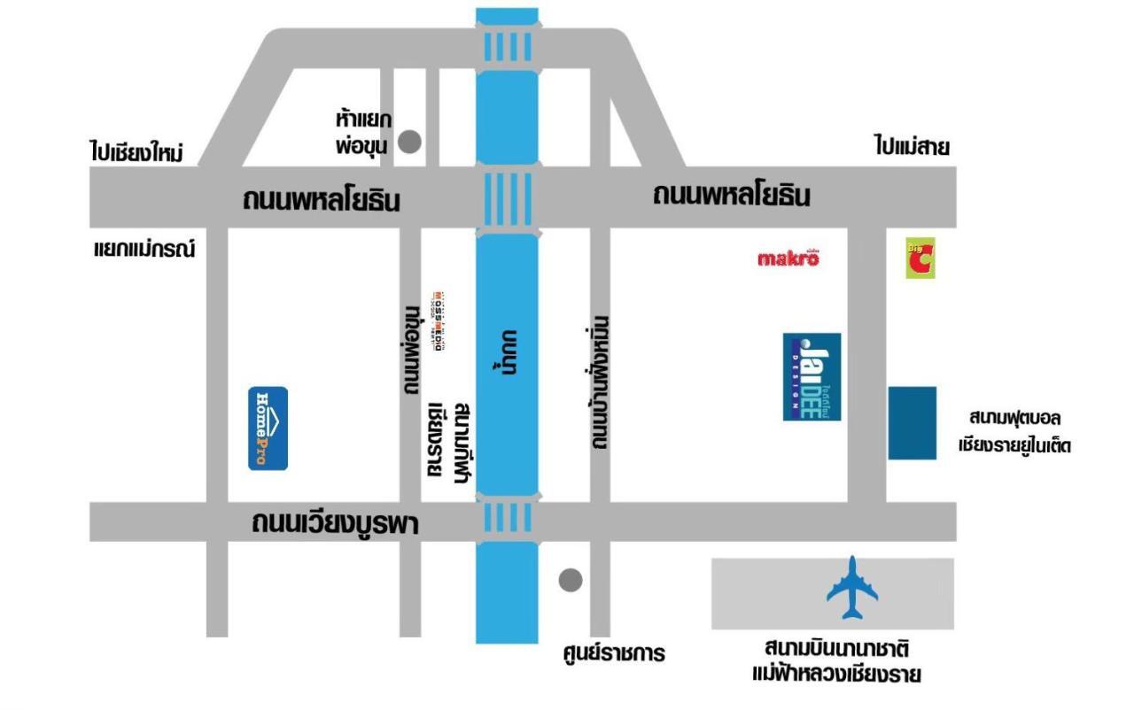 Jaidee Cafe & Hostel Chiangrai Ban Fang Min Luaran gambar